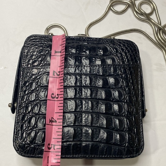 Glen Miller for Ann Turk made in USA crocodile like crossbody - Picture 7 of 7